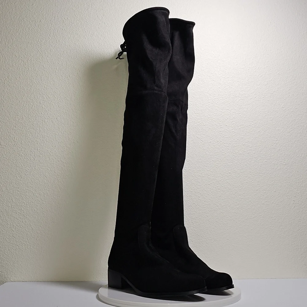 NWT Charles by Charles David Gammon Over The Knee Microsuede Boots Black Size 8